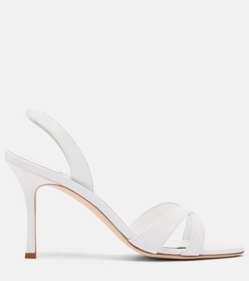 Manolo Blahnik Callasi leather slingback sandals