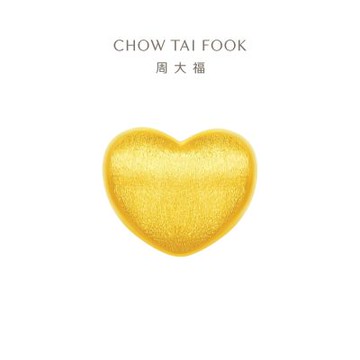 周大福 甜美童話禮物 愛心轉運珠 黃金串珠