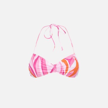MC2 Saint Barth Woman Bandeau Top With Wave Print