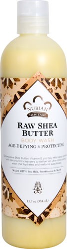 Nubian Heritage Cruelty & Paraben-Free Raw Shea Butter Body Wash for Dry Skin 13 fl oz