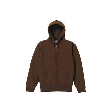 UNITED ATHLE 10.0OZ T/C 內刷毛 連帽拉鏈外套 咖啡色 3562001-052 [台灣現貨]