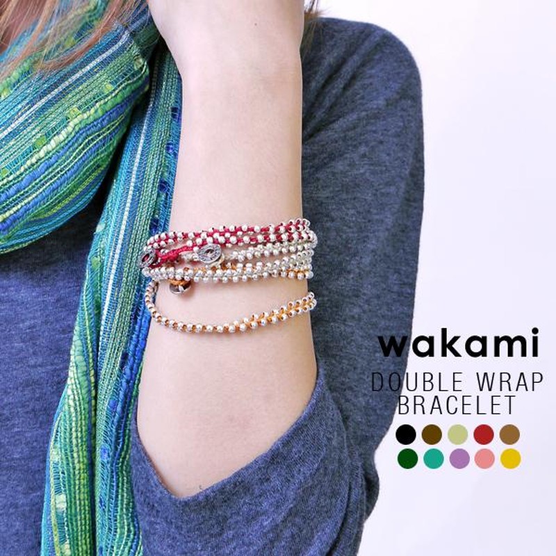 ワカミ ブレスレット Wakami レディース ミサンガ アンクレット エスニック アクセサリー ブレス メンズ ユニセックス | LINEショッピング