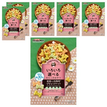 DoggyMan 多格漫 犬用 低脂迷你餅乾  野菜  80g  6包