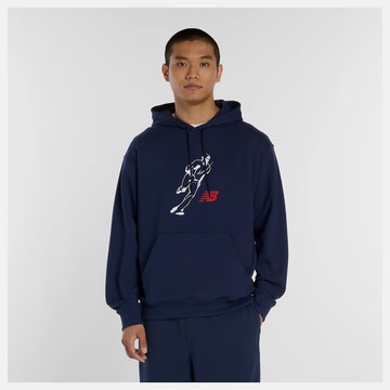 New Balance 男 連帽長袖上衣 MT6180FUTNV-F