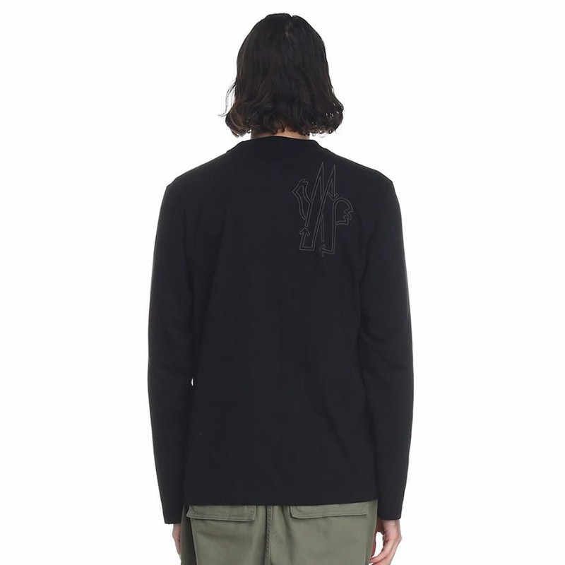 モンクレール Tシャツ メンズ MONCLER ロンT 長袖 ロゴ ブランド