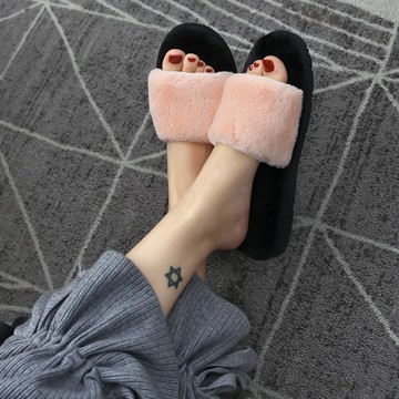 冬天棉拖鞋女可愛毛絨家居情侶厚底月子鞋室內保暖毛拖鞋家用秋冬