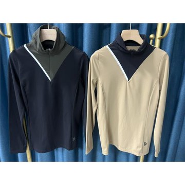 29A05   出口韓國高爾夫女士秋冬新品長袖薄絨保暖V領設速干 透氣