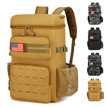 新款旅行戰術背包大容量保溫冷藏便攜冰包戶外露營食物收納野餐包鑫弘-戶外運動