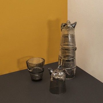 DOIY / 喵喵疊疊杯 - 黑色、薑黃色