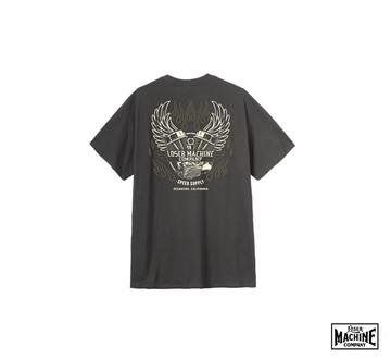 Loser Machine Fly Wheel Pocket T-Shirt 雙缸引擎口袋上衣(兩色)