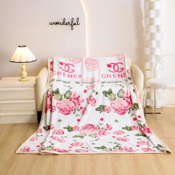 外貿爆款潮牌毛毯辦公室午睡毯金雕絨法萊絨大牌毯子禮品毯禮盒裝