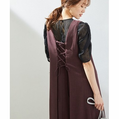 ロペピクニック バックレースアップワンピース レディース ダーク ブラウン 40 Rope Picnic 通販 Lineポイント最大get Lineショッピング