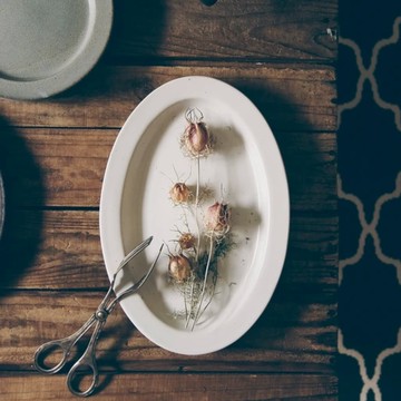 【Yourtableware】新品上市 日本 Ancient Pottery 美濃燒 復古橢圓盤 新居落成 喬遷禮