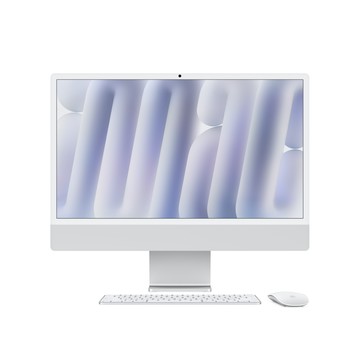 Apple 24 吋 iMac Apple M4 晶片配備 10 核心 CPU 與 10 核心 GPU、Gigabit 乙太網路 - 銀色 (整修品)