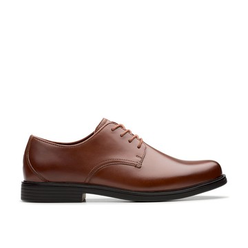 Clarks 優躍艾德系列-Un Aldric Up 全新升級寬楦優質素面紳士鞋 (棕色) CLM82651D-男