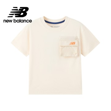 【New Balance】 NB 童裝短袖T恤_中性_杏色_7EF2105WCM