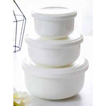 加深帶瓷蓋碗可微波大號家用泡面碗陶瓷碗飯盒碗骨瓷保鮮碗蒸蛋碗