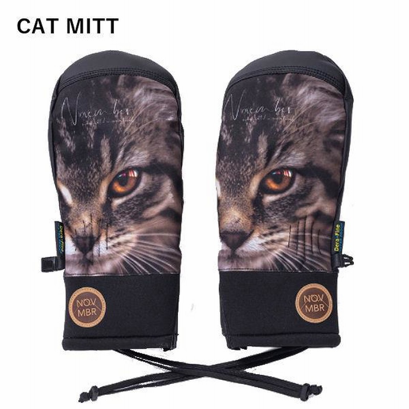 NOVMBR CAT MITT KJI 猫柄グローブ