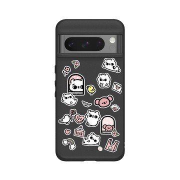 Pixel 8 Pro SolidSuit 黑 - 爽爽貓 Song Song Meow by SECOND - 隨手貼