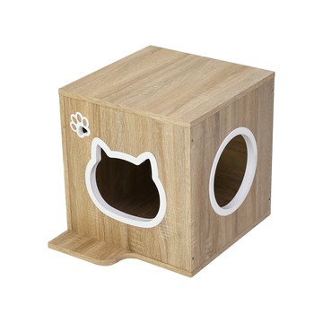 【澄境】 低甲醛可堆疊躲貓貓方形櫃(單入賣場)漂流木紋