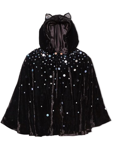 Tutu Du Monde - Bad Luck Kitty cape - kids - Polyester/Velvet - M - Black