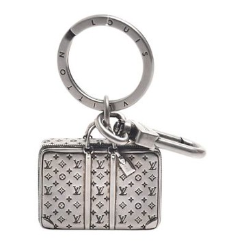 LV M62717經典的 Monogram圖案行李箱造型仿舊金屬鑰匙圈/吊飾