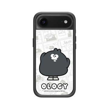 iPhone Air Mod NX -邊框背蓋組合 (相機按鈕) 黑 - 奧樂雞 Ology - 我是誰? 我在哪裡?