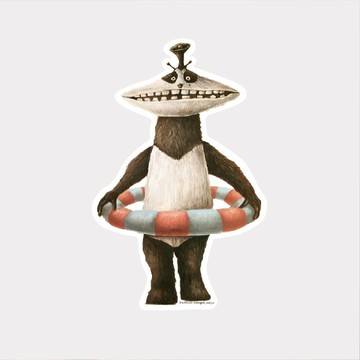 𓅓MOCHO𓅓 現貨 藤崎琢磨 MOGOLS 貼紙 熊貓外星人