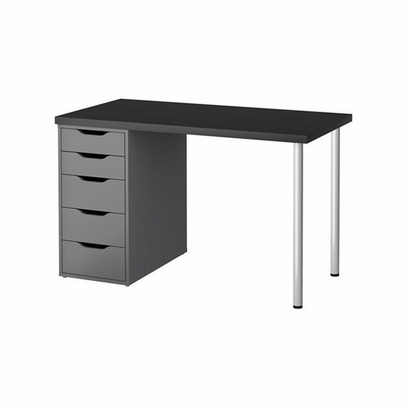 Ikea イケア テーブル オフィス家具 Alex テーブル ブラックブラウン グレー 120x60 Cm 690 471 23 通販 Lineポイント最大0 5 Get Lineショッピング