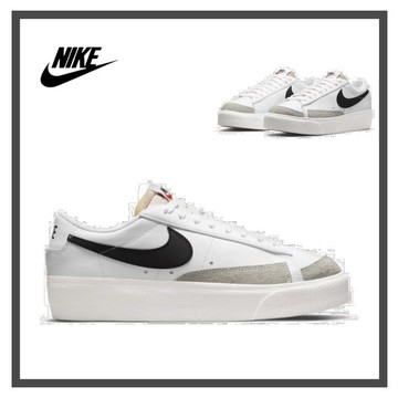【毒】Nike W Blazer 厚底黑勾 LOW PLATFORM 黑勾勾 小白鞋 DJ0292101【領券折222｜Cube卡+APP下單最高10%回饋】