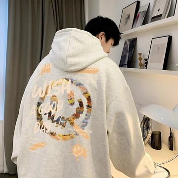 【當天出貨】美式長袖復古風oversize  帽t 連帽衛衣男士2025年秋冬季大尺碼帽t 男生衣服 長袖上衣 外套男