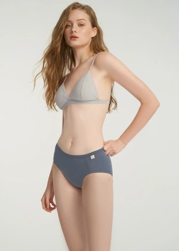 Living with Cats．中腰三角內褲(獵戶藍-橘貓夾標)