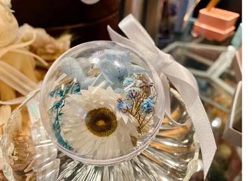 客製乾燥花花球吊飾