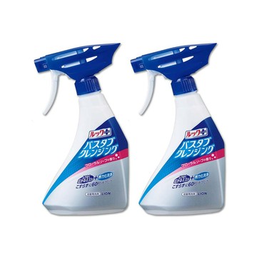 LION LOOK PLUS免刷洗衛浴清潔噴霧500ml/瓶-花皂香(粉標)(衛浴浴缸馬桶洗手台清潔劑)