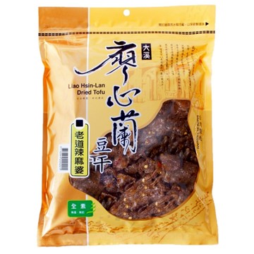 廖心蘭 豆干 老道辣麻婆 大溪名產 Q彈夠味  400g  1包
