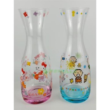 香港三麗鷗Sanrio小雙星Kitty大口仔Melody玻璃花瓶水培植物鮮花