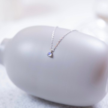 月光石925純銀誕生石項鍊-六月誕生石