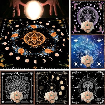🔥桃園有貨🔥塔羅牌墊Tarot Tablecloth塔羅牌桌布桌墊布墊房間裝飾防滑耐磨墊 DS78