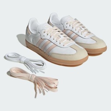 Adidas Samba Og W [JS1351] 女 運動休閒鞋 德訓鞋 滑板 復古 舒適 白米 粉紅