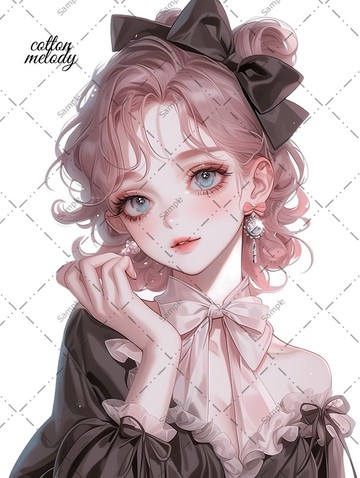 原始貼紙 no.1258 人物貼紙 原創貼紙 人物貼紙 女孩貼紙 原創人物貼紙