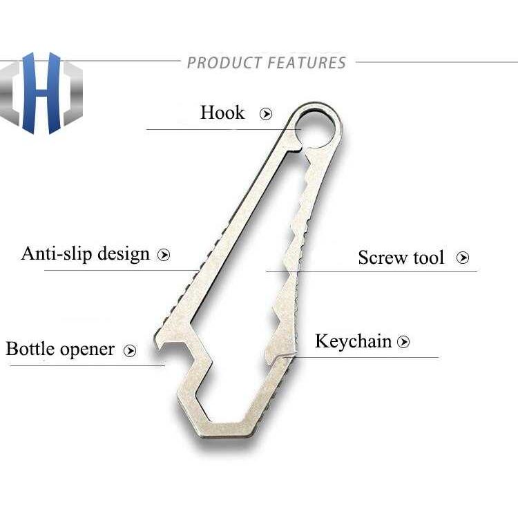 取り外し工具 ガジェットキーホルダー チタン多機能ツール