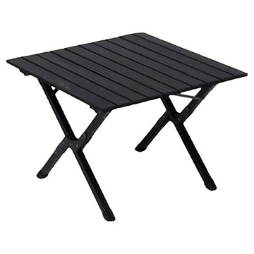 理享家 高碳鋼加厚折疊戶外露營桌  90cm  90 x 60 x 45cm  黑色  1個