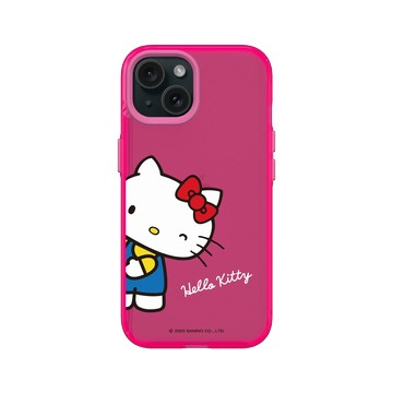 iPhone 15 Clear 粉漾桃 - 三麗鷗-Hello Kitty - Wink! Wink!