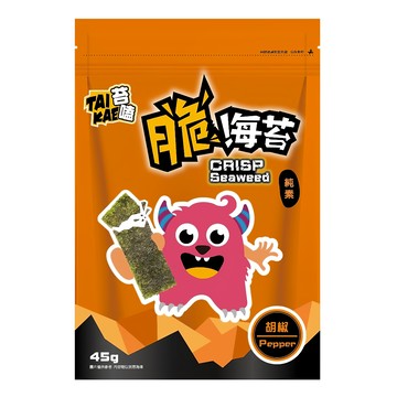 苔嗑 脆海苔 胡椒風味  45g  1包