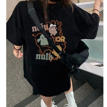【Veee】100%純棉 t恤 女生短袖 夏季 oversize t恤 寬鬆 女生上衣 韓版T恤 ins 風 長版上衣