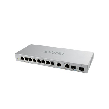Zyxel XGS1010-12 無網管型12埠+2埠SFP 10G光纖 Multi-Gigabit乙太網路交換器 (鐵殼)