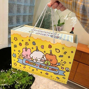 🔥臺灣出貨🔥可愛動物圖案生日禮品盒禮盒空盒子包裝盒紀念日男女朋友推薦