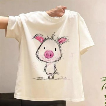 台灣出貨 兒童夏季純棉短袖t恤2026新款瘋狂動物城卡通印花男女童洋氣上衣 女童上衣 女童短袖T恤 兒童短袖