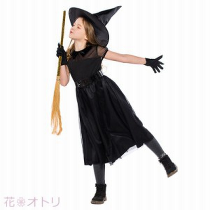 小魔女 可愛い 魔女 ハロウィン キッズ コスプレ ステージ仮装 子供用 コスチューム 膝丈ワンピース パーティー 通販 Lineポイント最大1 0 Get Lineショッピング