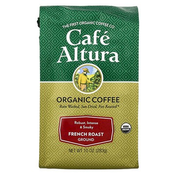 Cafe Altura, 有機咖啡，研磨，法式烘培，10 盎司（283 克）